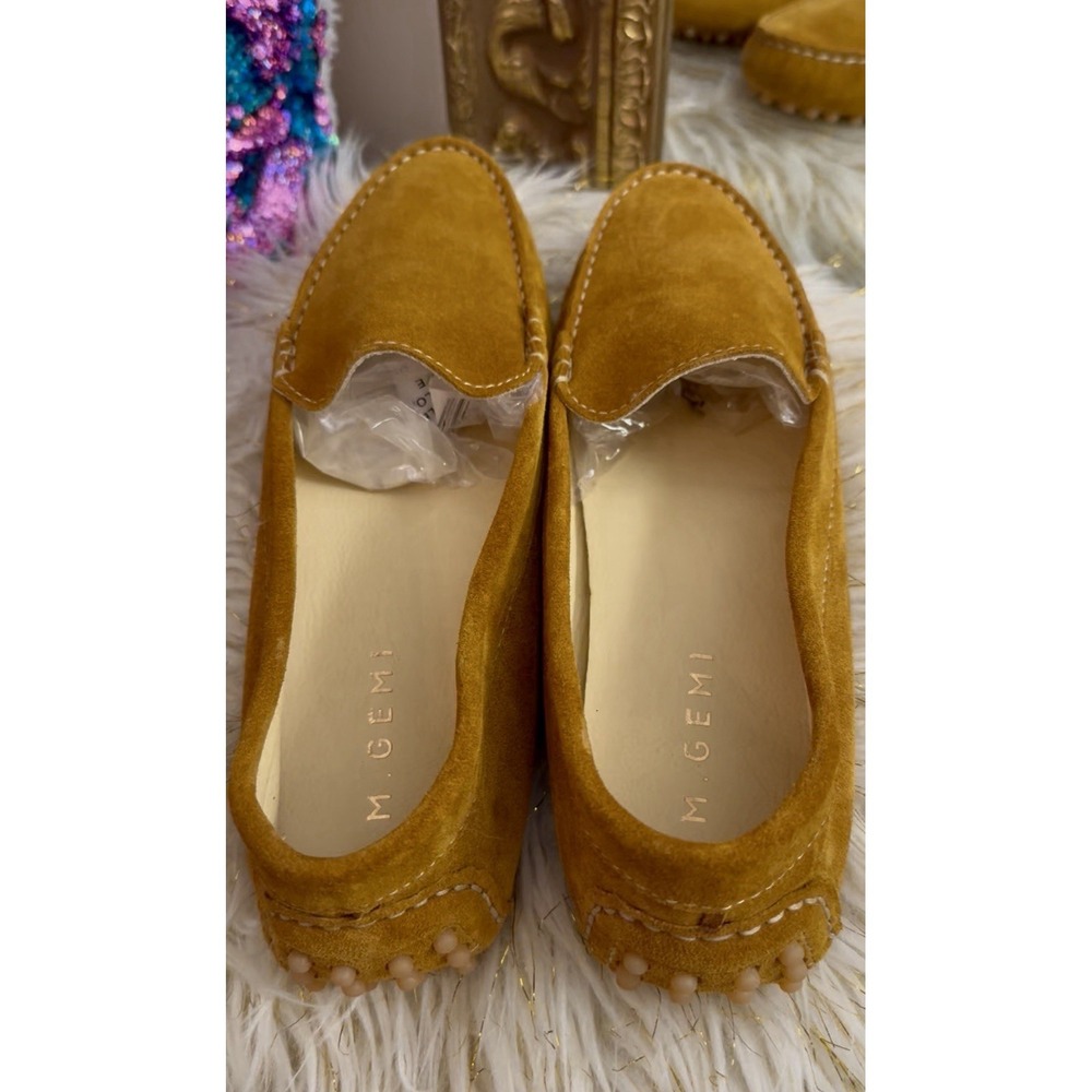 New M. GEMI The Felize Shearling Brown/rust Suede Moc  42 Women's US Size 11 - Picture 5 of 16